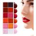 Lip Gloss Palette | Eyeshadow Palettes - Waterproof Moisturizing Kit Vibrant Pigmented Shades 12 Lip Gloss Colors for Women - Buy Online on GoSupps.com