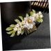 Didiseaon Handmade Leaf Comb Headwear for Women Wedding Headpiece Hair Gems for Women Bridal Accessories Wedding Hair Accessories for Brides Tiara Bridesmaid Hair Comb The Flowers Alloy - Buy Online on GoSupps.com