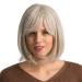 Wig Ladies Short Gold Synthetic Brazilian Women Wavy Curly Cosplay Hair 50s 60s 70s 80s