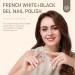Saviland French Tip Nail Stamper Kit with Black+White Stamping Gel Polish - DIY French Manicure Set - Buy Online on GoSupps.com