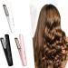 Wireless Hair Straightener & Curling Wand - Rechargeable Professional Hot Iron | Instant Heat Hair Tools - Daily Deals in Pink - Buy Online on GoSupps.com