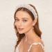 Wecoe Pearl Headband - White Bridal Headpiece for Women and Girls - Wedding Hair Accessories - Fancy Beaded Padded Headband - Gift for Her - Buy Online on GoSupps.com