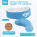 Hilph Heated Eye Mask for Dry Eyes Microwave Activated Warm Eye Compress for Dry Eyes Blepharitis & Stye Eye Treatment Microwave Eye Mask Moist with Pastable Inner Pack for Puffy Eyes Blue-removable - Buy Online on GoSupps.com