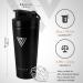 Vinchu Stainless Steel Blender Shaker Bottle - Triple-Wall Insulation for Cold Protein Shakes (Black) - Buy Online on GoSupps.com