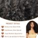 SOKU 20 Inch Afro Curly Lace Front Wig | Kinky Straight with Curly Ends | HD Transparent Swiss Lace | Fluffy Bouncy Hair | Heat Friendly Synthetic Wig in Dark Brown - Perfect for Black Women - Buy Online on GoSupps.com