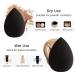 BEAKEY 2Pcs Black Makeup Sponge Set - Latex-free & Vegan for Flawless Foundation & Powder Application - Buy Online on GoSupps.com