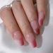 Sethexy Pink Coffin False Fingernails - 24 St Glossy Ballerina Press-On Acrylic Nail Tips for Women & Girls - Buy Online on GoSupps.com
