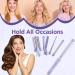 5 in 1 Wand Curling Iron Set - Versatile Curling Wand & Hair Straightener with 3 Ceramic Barrels Fast Heat & Accessories - Purple - Buy Online on GoSupps.com