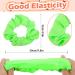 2 Pack Neon Hair Gum Scrunchy - Shining Green Satin Hair Ties for Women | Glittery Silk Hair Jewelry - Buy Online on GoSupps.com