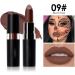  G n rique Goth Lipstick Set Dark Lip Color Matte Lipstick Pack Buildable Lightweight Formula Bold Pigment Finish Gift for Girlfriend Sister Makeup 4.2g Each Black 6pcs - Buy Online on GoSupps.com