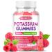 Potassium Gummies Potassium Chloride 1000mg for Adults Sugar-Free Potassium Supplement Gummies Support Electrolyte Balance & Leg Cramps for Women & Men Raspberry Flavor 60 Count 60 Count (Pack of 1)