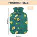 Mnsruu 2L Hot Water Bottle - Yellow Flower Design with Soft Cover | Perfect Gift for Women & Kids | Ideal for Christmas - Buy Online on GoSupps.com