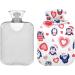 Naanle Valentine's Day Penguins 2L Transparent Hot Water Bottle - Large Bed Warmer for Pain Relief & Therapy - Buy Online on GoSupps.com