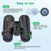 12x42 HD Binoculars for Adults & Kids Super Bright High Power Binoculars with Large view Clear Low Light Night Vision BAK4 FMC Prisms Waterproof Compact Binoculars for Hunting Bird Watching Stargazing - Buy Online on GoSupps.com