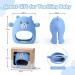 McGmitt Baby Biting Toys - BPA-Free Silicone Bear Teething Mitt & Wrist Rings for 3+ Months - Anti-Drop Blue Teether - Buy Online on GoSupps.com