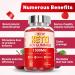 Keto ACV Gummies 1500MG - Vegan Apple Cider Vinegar with Pomegranate & B12 - Non-GMO 60 Count for Weight Loss & Energy Boost - Buy Online on GoSupps.com