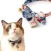 Necoichi Kabuki Charm Bow Tie Cat Collar Navy