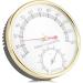 TBEST Thermo-Hygrometer Sauna - Accurate Metal Dial Thermometer & Hygrometer for Optimal Sauna Conditions - Buy Online on GoSupps.com