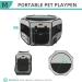 Seiyierr Portable Pet Playpen with Carrying Case - Indoor/Outdoor Puppy & Cat Playpen for Small Dogs - Removable Mesh Shade Cover Included - Buy Online on GoSupps.com
