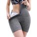 Body Shaper Sauna Slimming Pants Hot Thermo High Waist Fat Burning Sweat Capris Workout Shapers for Weight Loss Grey1 L/XL