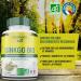 Ginkgo Biloba Bio 90 Capsules - Heavy Legs - Provides Energy Memory and Tone - 100% Natural for More Intellectual and Physical Vividness - Buy Online on GoSupps.com