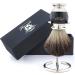 Haryali Sophist Collection Black Badger Hair Shaving Brush | Hand Assembled with German Stainless Steel Stand - International Shipping Available - Buy Online on GoSupps.com