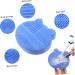 FRCOLOR Silicone Scrubbers 2 1 Makeup Brush Holder Silicone Facial Scrubber Brush Scrubber Cosmetic Brush Cleaning Mat Makeup Cleaner Mat Makeup Brush Drying Holder Silica Gel Bracket 11x10cm Blue - Buy Online on GoSupps.com