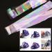 ECSiNG 10 Rolls White Pearl Color Holographic Nail Foil Transfer Sticker Roll Set Nail Art Transfer Glitter Stickers for Nail Art Decoration DIY Salon -Style-A Style A - Buy Online on GoSupps.com