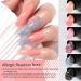 UR SUGAR Poly Extension Gel Nail Set - 6 Classic Colours - Nude Pink Black Silver Glitter Sequins - Long Lasting Poly Nail Gel Kit - Builder Gel Polish - Soak Off Acrylic - Gift Box for Women - Buy Online on GoSupps.com