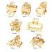 14Pcs Gold Small Claw Hair Clips for Thin/Medium Thick Hair - Non-slip Hair Accessories for Women and Girls - Buy Online on GoSupps.com
