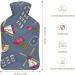 City Hot Water Bottle with Plush Cover | Hand Warmer for Adults & Children - 26.5x15.3cm | International Shipping Available - Buy Online on GoSupps.com