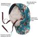 ABAMERICA Satin Lined Scrub Cap with Button & Ponytail Holder - Adjustable Long Hair Hat for Women - Buy Online on GoSupps.com