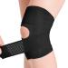 Galvaran Knee Brace with Side Stabilizers Relieve Meniscal Tear Knee Pain ACL MCL Arthritis,Joint Pain Relief, Breathable Adjustable Knee Support Suitable for Men and Women with Sports Injuries Large Black L(Left)