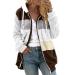 Hanxiulin fleece plush jacket fluffy warm zipper wool jacket women cardigan winter color variants transition jacket oversized warm outdoor women's coat elegant outdoor buffer jacket 3xl brown