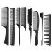 Tao Pipe 8 pieces Toupier brush and hair crest comb set double edge brush and ridst bristle hairbrush kamm care edges brushes combs robust rat tail comb for hairdresser women baby children