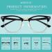 BOSSWIN Blue Light Blocking Glasses 3 Pack for Women/Men - Fashion Round Half Frame - Computer Game Reading TV Glasses - A1-bright Black Gold + Sand Black Silver + Transparent Silver Edge - Buy Online on GoSupps.com
