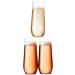Munfix 48 Pack Stemless Plastic Champagne Flutes - 9 Oz Clear Disposable Glasses, Shatterproof, Recyclable & BPA-Free - Buy Online on GoSupps.com