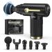 Deep Tissue Massager portable percussion muscle massage gun small for athletes electrical pain relief handheld back massage devices (black)