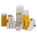 Epilwax Complete Hair Removal Waxing Kit with Modular Base - Includes 6 Honey Wax Roll-on Cartridges Roll On Wax Heater 100 Strips and Waxing Oil
