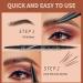 Eyebrow Pen Microblading Eyebrow Pencil with -Fork-Tip and Precise Brush Create Natural Hair-Like Brows Eyebrow Pencil (BW2) - Buy Online on GoSupps.com