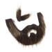 VINTORKY 1 Set Beard Dress up Cosplay Carnival Beard False Mustache Grey Santa Claus Beard Fake Eyebrow Plush