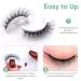 Shop Waterproof False Lashes | Self-Adhesive Fake Eyelashes for Women - Natural Look Reusable No Glue Needed - 3 Pairs - Buy Online on GoSupps.com