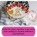 12 Pcs Happy Mother's Day Cake Topper Set Cake Decorations Mothers Day Cake Toppers Palm Leaf Sequins Balloon Glitter Card Cake Toppers for Mum Party Cake Decor (GOLD) - Buy Online on GoSupps.com
