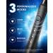 Portable Electric Toothbrush for Adults & Kids - Sonic Technology, 10 Replacement Bristle Heads Included (Black) - Buy Online on GoSupps.com