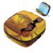 Menstruation pad bag with zipper women's napkin bag tampons collection bags for women and girls (beautiful African back)