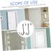 Hohopeti 2pcs Hangers Wall Mounted Clothes Hanger Coat Hat Hanger Coat Hooks Wall-Mounted Iron Hanger Rack 17.00X9.00X8.00CM Black - Buy Online on GoSupps.com