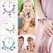 Thrilez 97Pcs DIY Bracelet Making Kit for Girls - Charm Bracelets & Necklace String with Beads and Pendant Charms - Craft & Necklace Making Set - Gift Idea for Teen Girls (Pink) - Buy Online on GoSupps.com