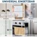 Hoffenbach Child Locking for Closets & Drawers - 8 Pack No-Drill Baby Safety Lock for Cabinets & Drawers - Secure Your Home Today! - Buy Online on GoSupps.com