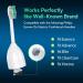 MERUYOO 6 Pack White Replacement Heads for Philips Sonicare E-Series Electric Toothbrushes - Buy Online on GoSupps.com