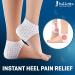 Silicone Heel Protectors - Fast Pain Relief for Plantar Fasciitis - 2 Pair Large Size Heel Cups - Breathable & Supportive for Men and Women - Buy Online on GoSupps.com